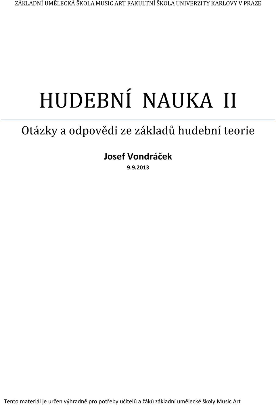 základů hudební