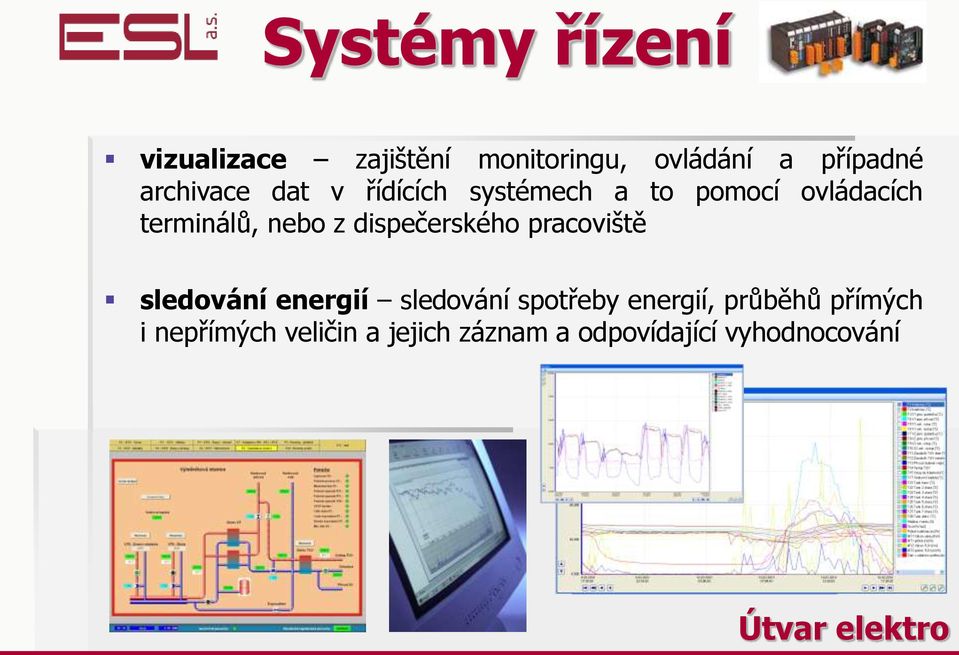 dispečerského pracoviště sledování energií sledování spotřeby energií,