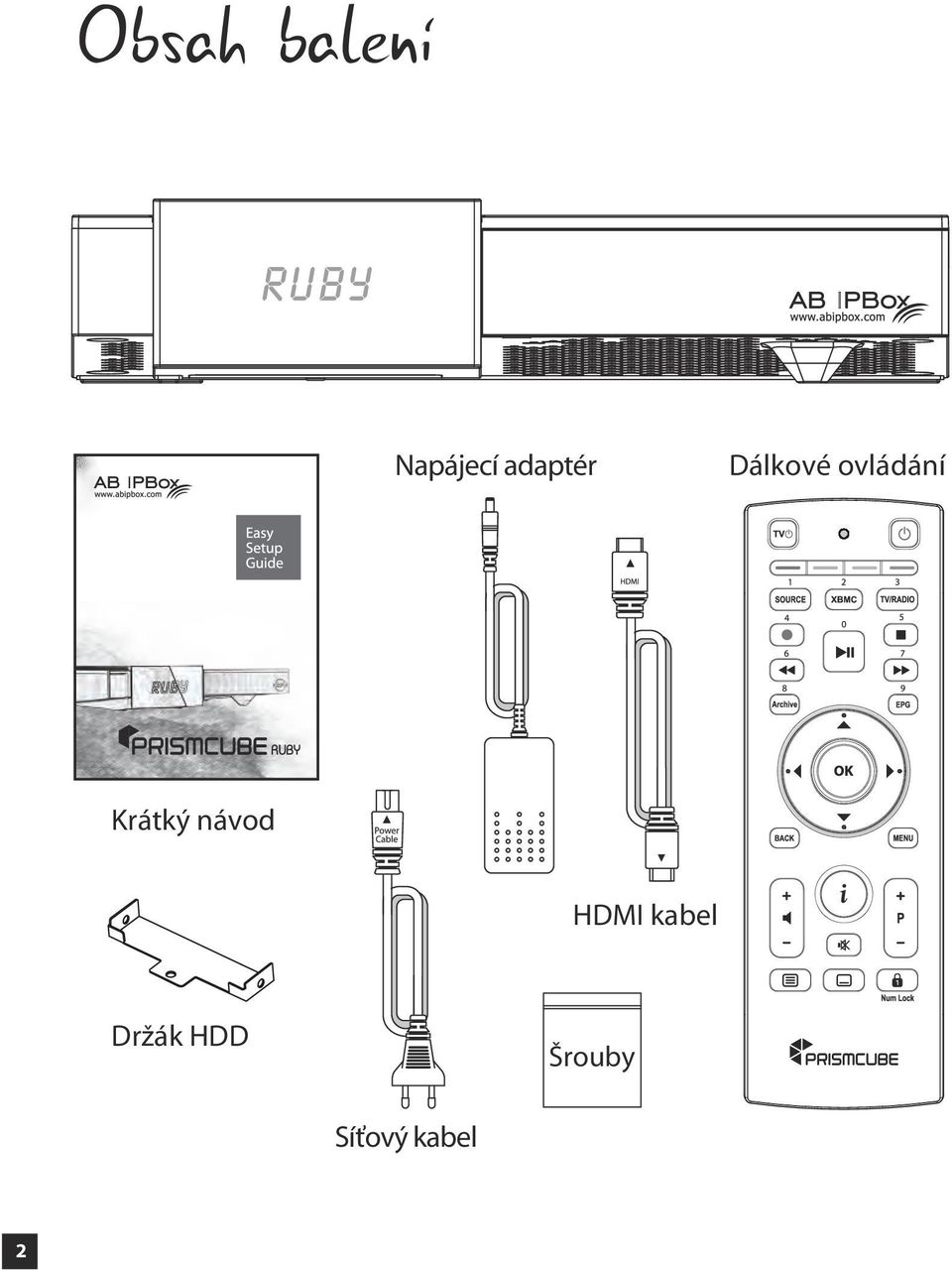 Krátký návod HDMI kabel