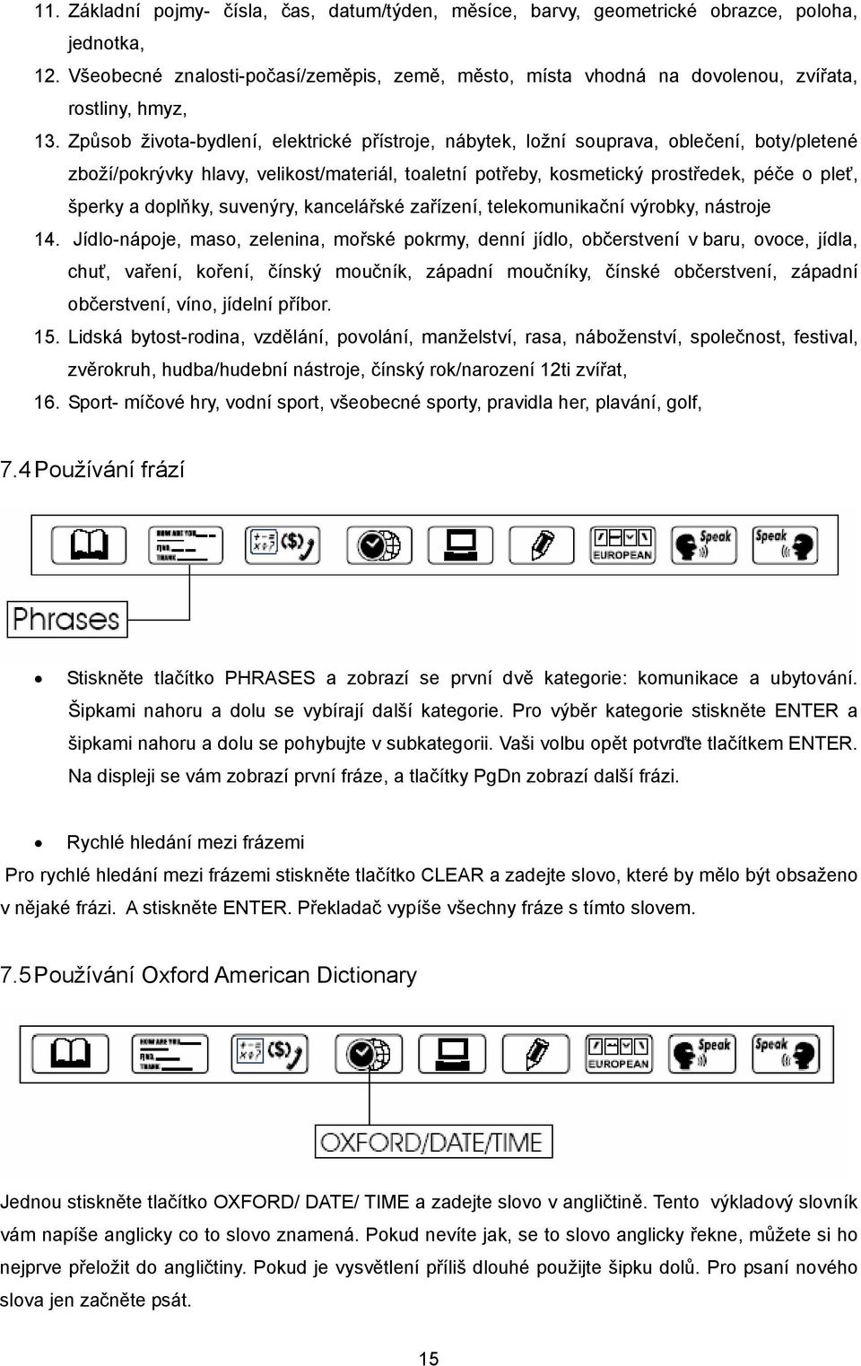 Způsob života-bydlení, elektrické přístroje, nábytek, ložní souprava, oblečení, boty/pletené zboží/pokrývky hlavy, velikost/materiál, toaletní potřeby, kosmetický prostředek, péče o pleť, šperky a