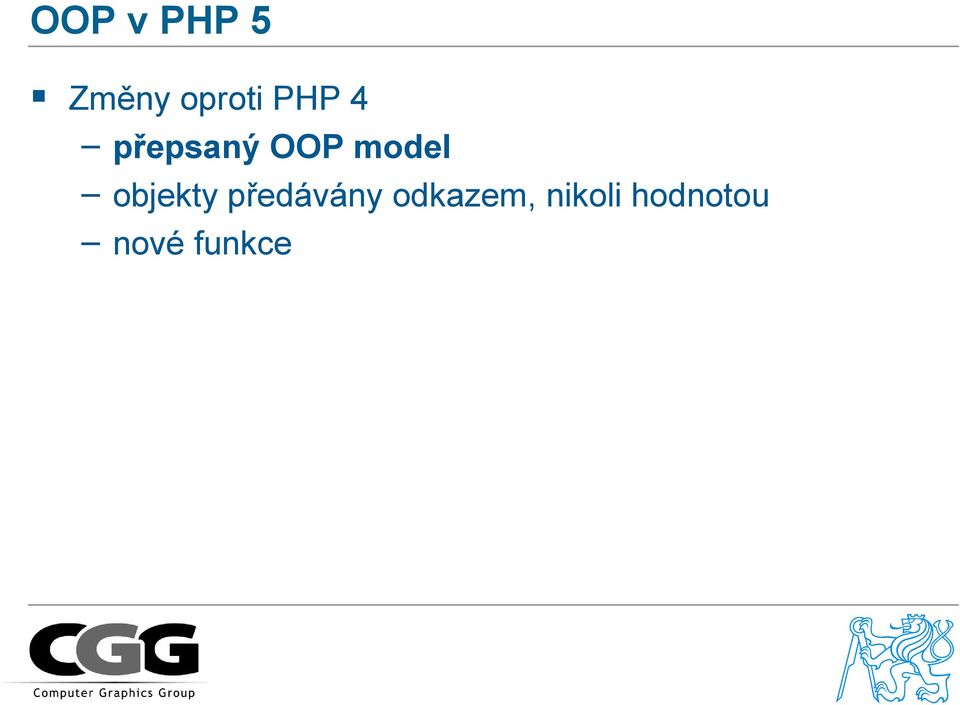 objekty předávány