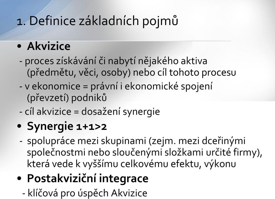 synergie Synergie 1+1>2 - spolupráce mezi skupinami (zejm.