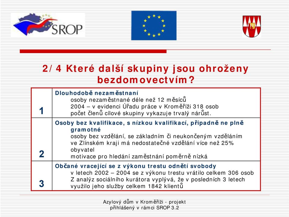 Osoby bez kvalifikace, s nízkou kvalifikací, případně ne plně gramotné osoby bez vzdělání, se základním či neukončeným vzděláním ve Zlínském kraji má nedostatečné