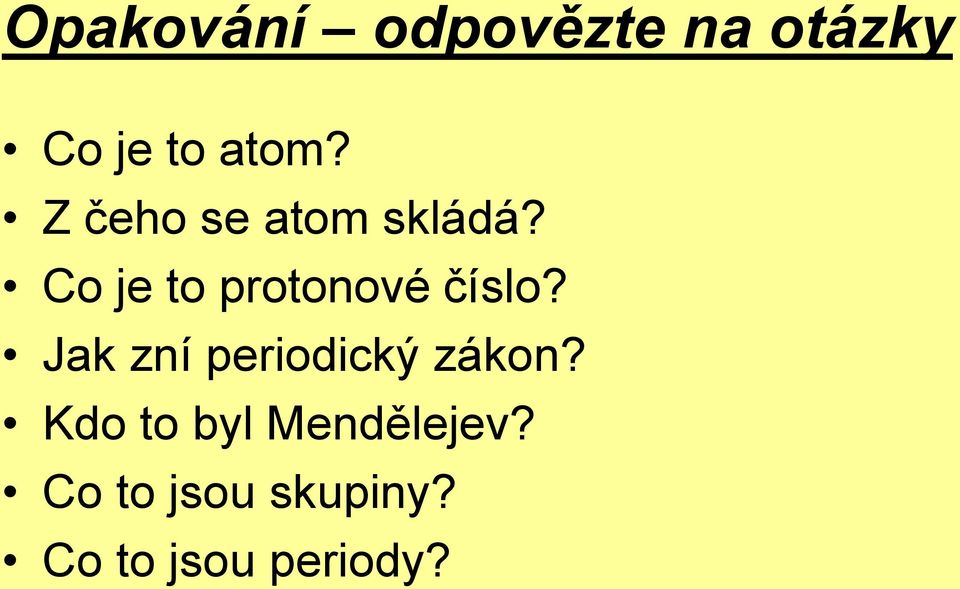 Co je to protonové číslo?