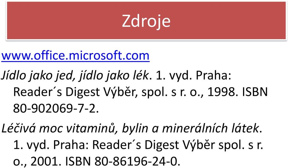 ISBN 80-902069-7-2. Léčivá moc vitaminů, bylin a minerálních látek.