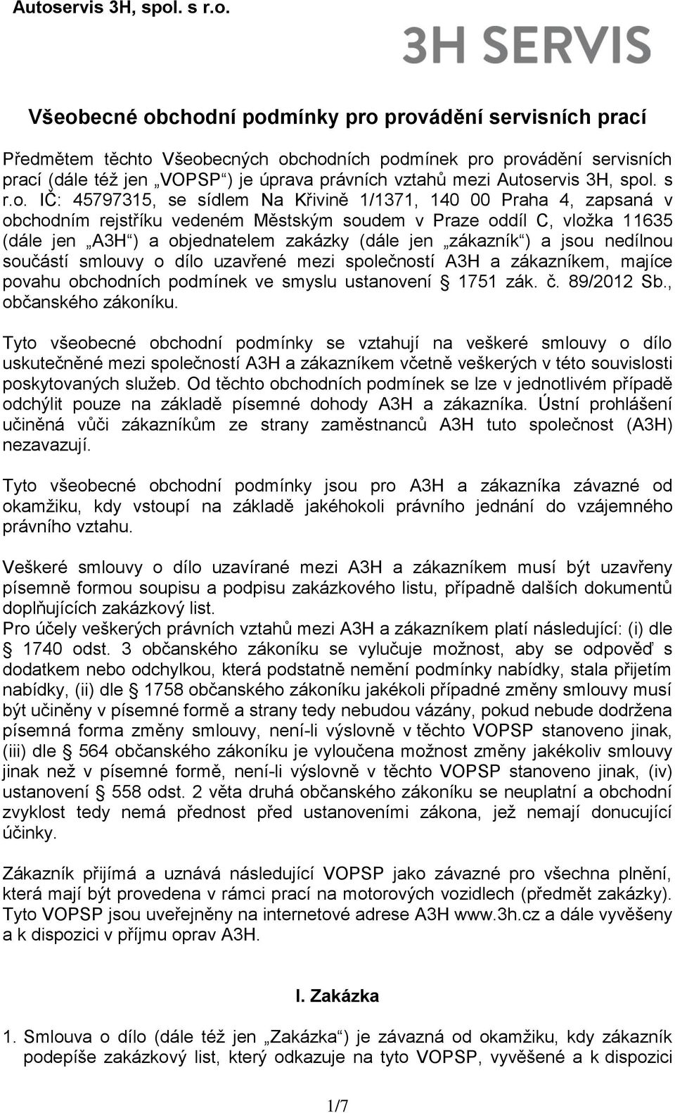 ervis 3H, spol