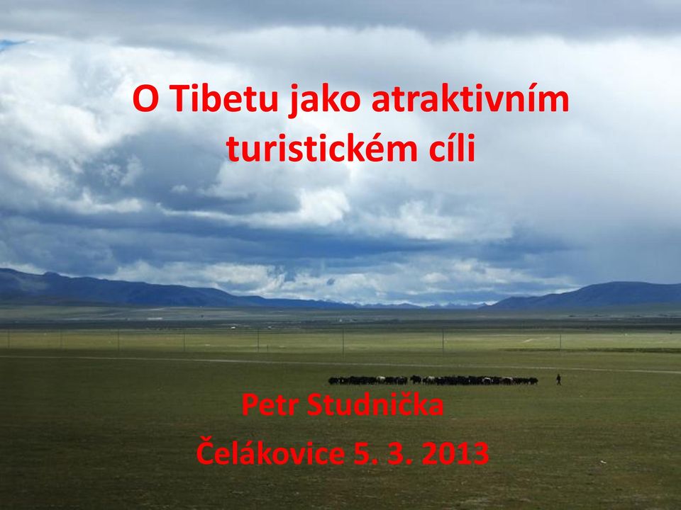 turistickém cíli