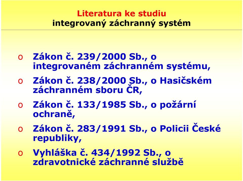 , o Hasičském záchranném sboru ČR, o Zákon č. 133/1985 Sb.
