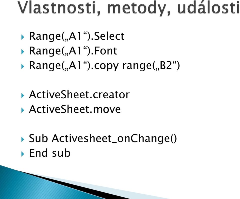 copy range( B2 ) ActiveSheet.