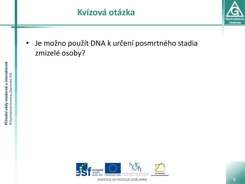 určení posmrtného