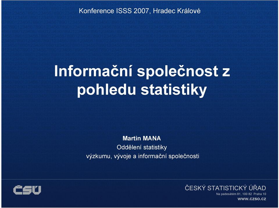 statistiky Martin MANA Oddělení