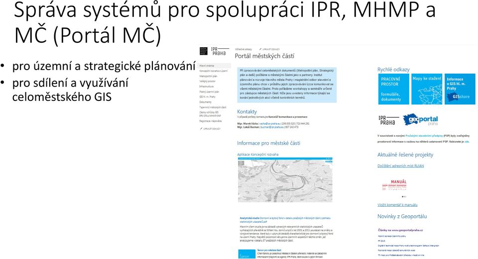 územní a strategické plánování