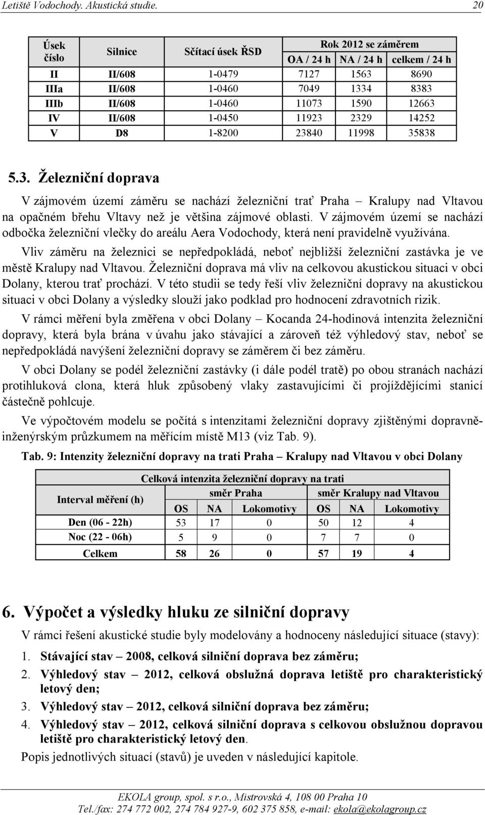 V zájmovém území se nachází odbočka železniční vlečky do areálu Aera Vodochody, která není pravidelně využívána.