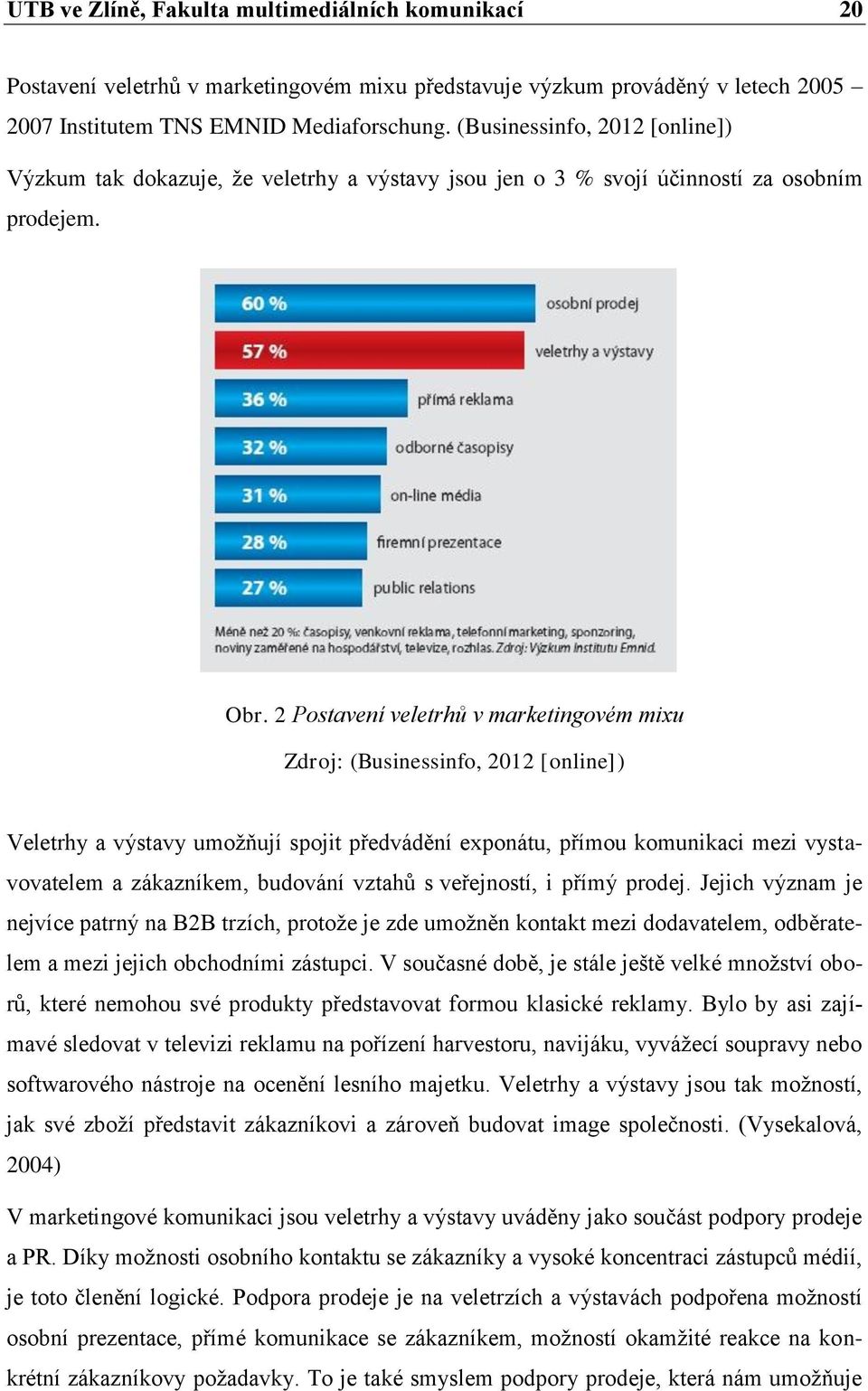 2 Postavení veletrhů v marketingovém mixu Zdroj: (Businessinfo, 2012 [online]) Veletrhy a výstavy umožňují spojit předvádění exponátu, přímou komunikaci mezi vystavovatelem a zákazníkem, budování