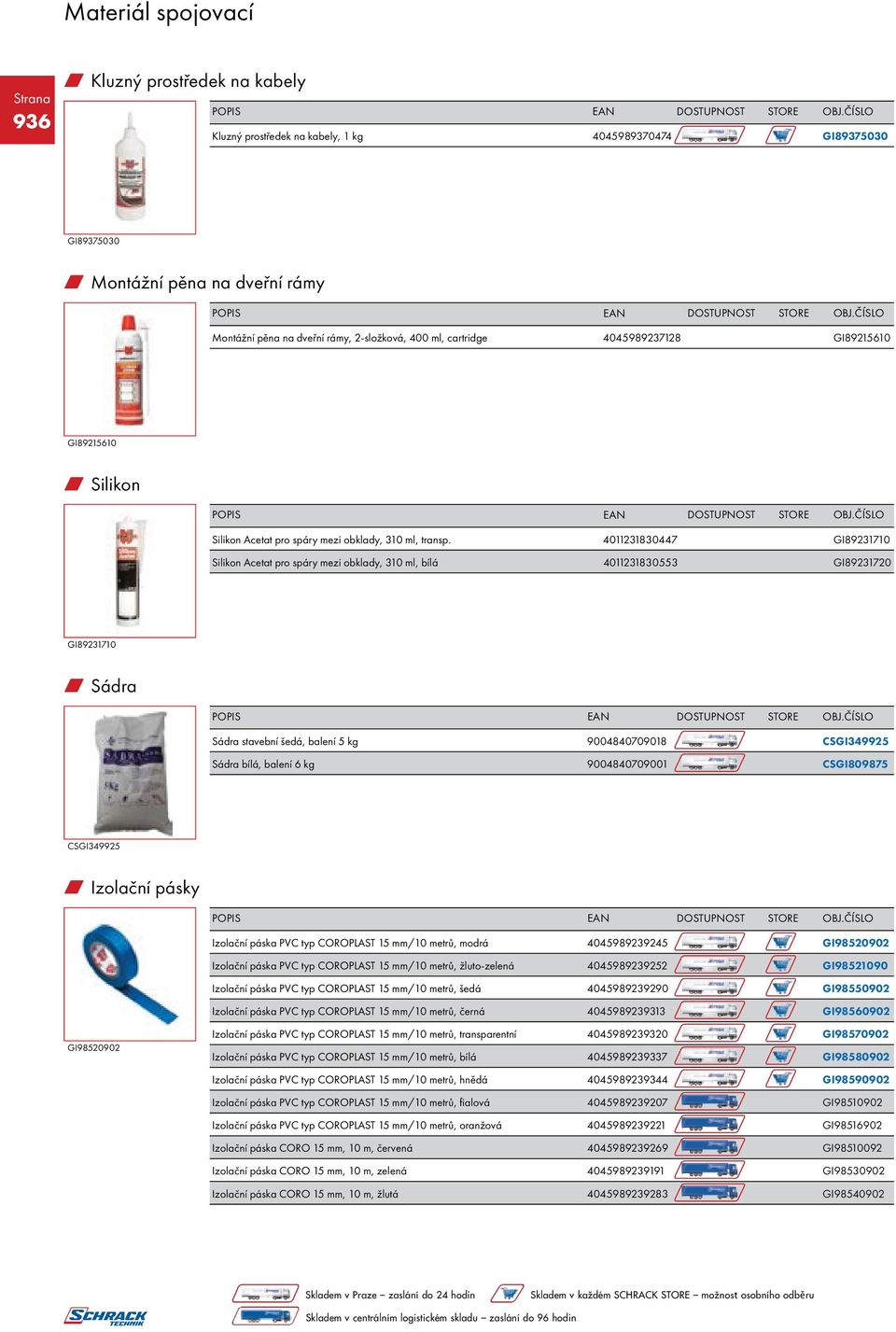 4011231830447 GI89231710 Silikon Acetat pro spáry mezi obklady, 310 ml, bílá 4011231830553 GI89231720 GI89231710 w Sádra Sádra stavební šedá, balení 5 kg 9004840709018 CSGI349925 Sádra bílá, balení 6