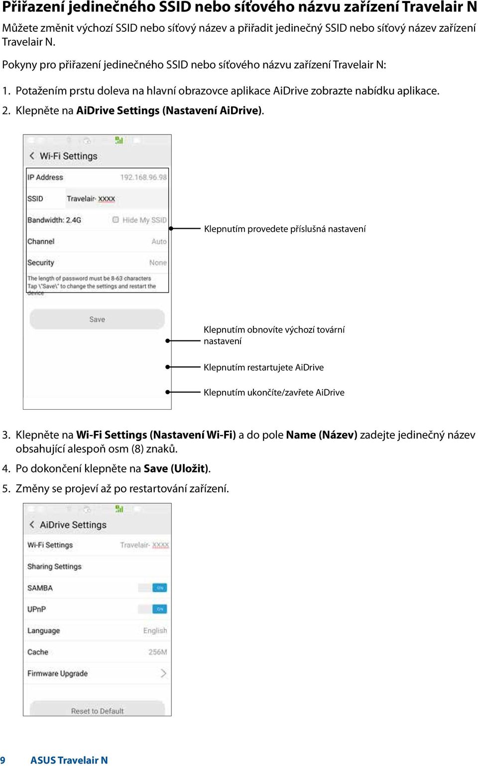 Klepněte na AiDrive Settings (Nastavení AiDrive).