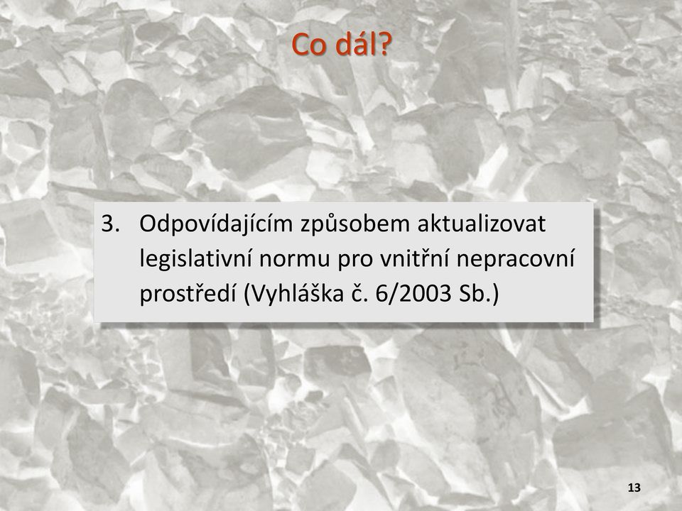 aktualizovat legislativní normu