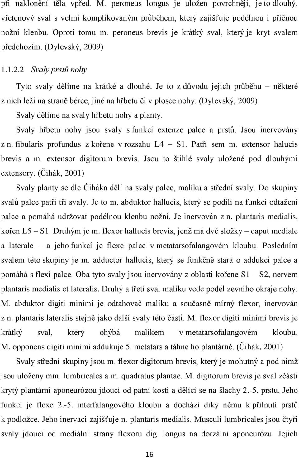 Je to z důvodu jejich průběhu některé z nich leží na straně bérce, jiné na hřbetu či v plosce nohy. (Dylevský, 2009) Svaly dělíme na svaly hřbetu nohy a planty.