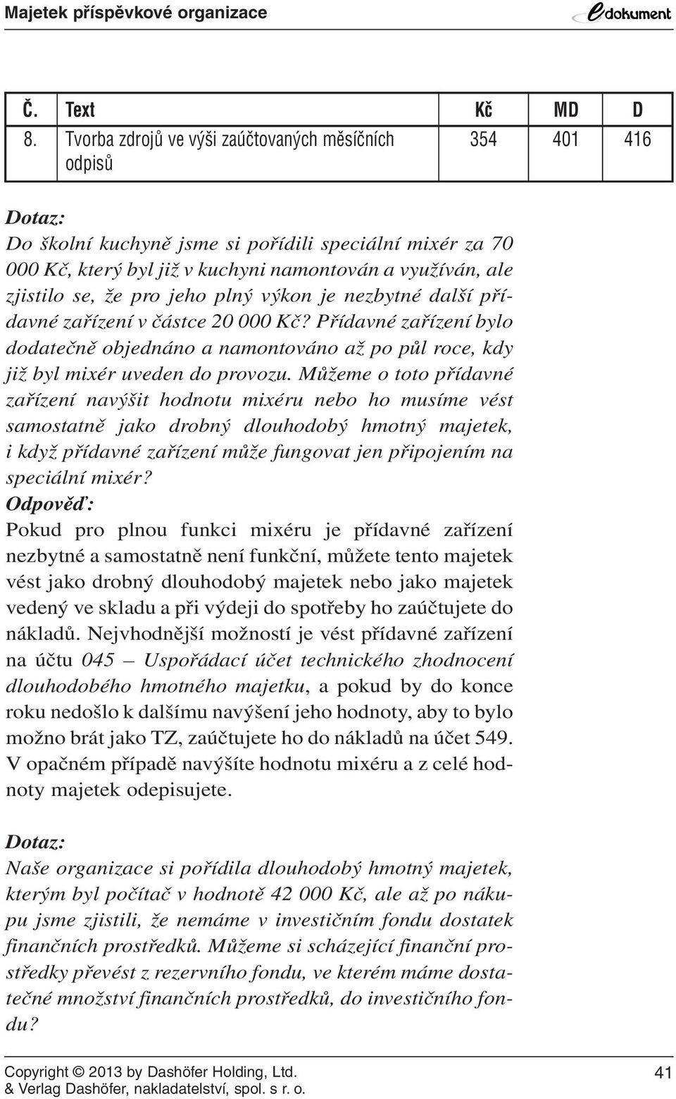 Můžeme o toto přídavné zařízení navýšit hodnotu mixéru nebo ho musíme vést samostatně jako drobný dlouhodobý hmotný majetek, i když přídavné zařízení může fungovat jen připojením na speciální mixér?