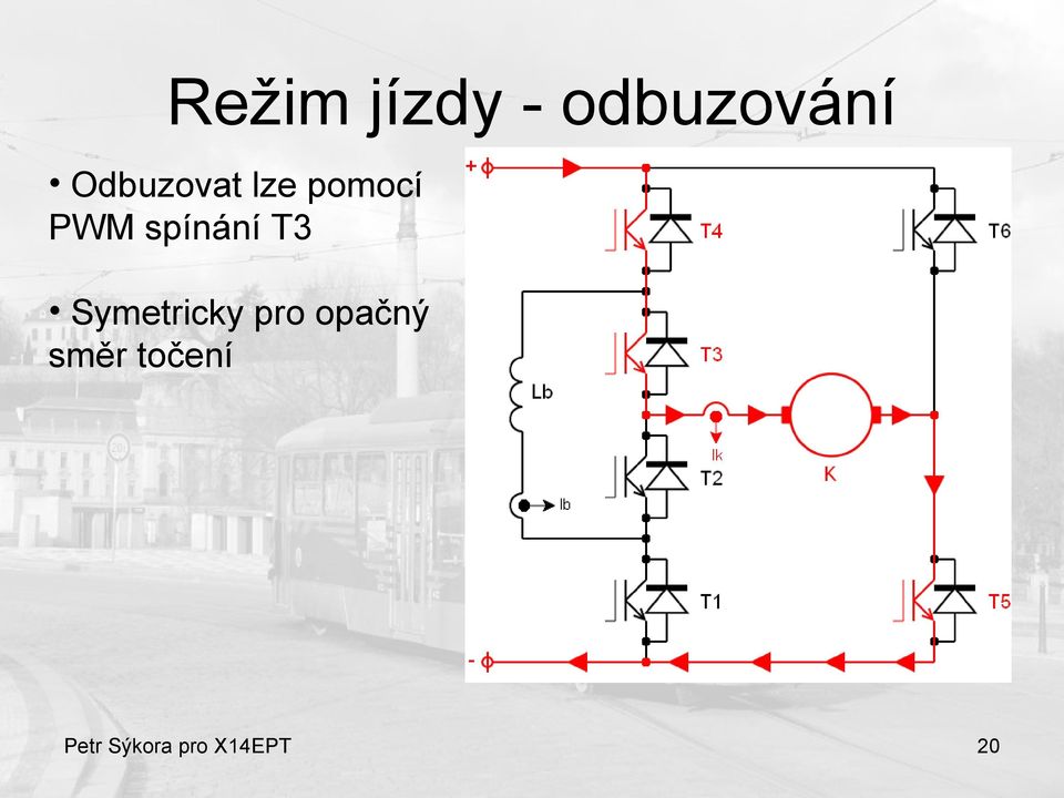 spínání T3 Symetricky pro