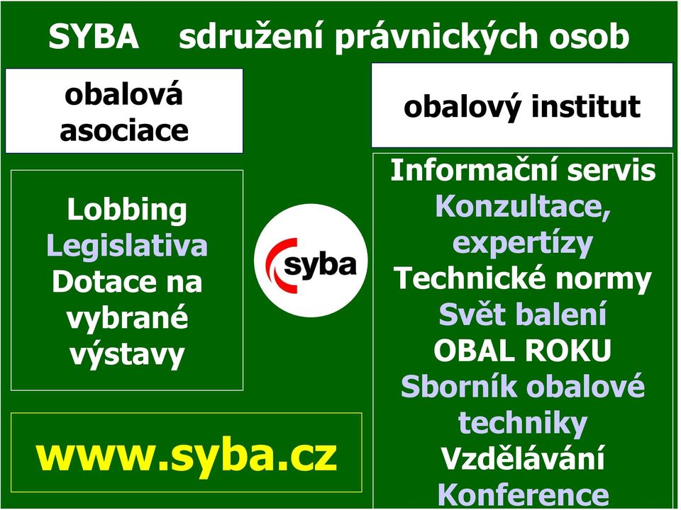 cz obalový institut Informační servis Konzultace, expertízy