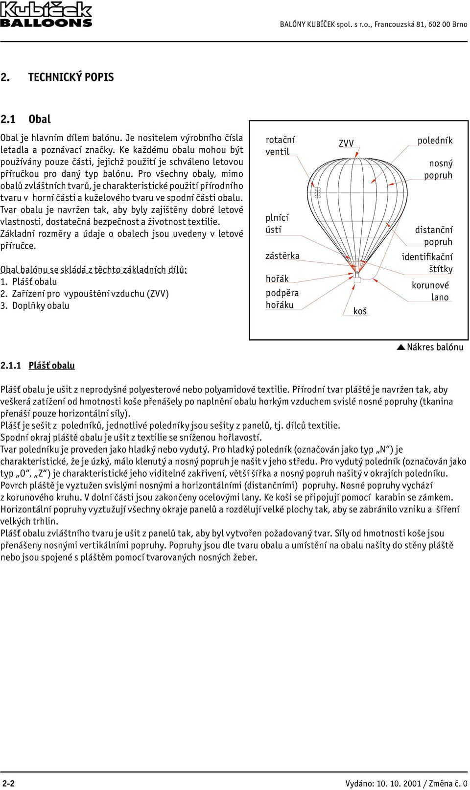 Př íručka pro údržbu horkovzdušného balónu - PDF Free Download