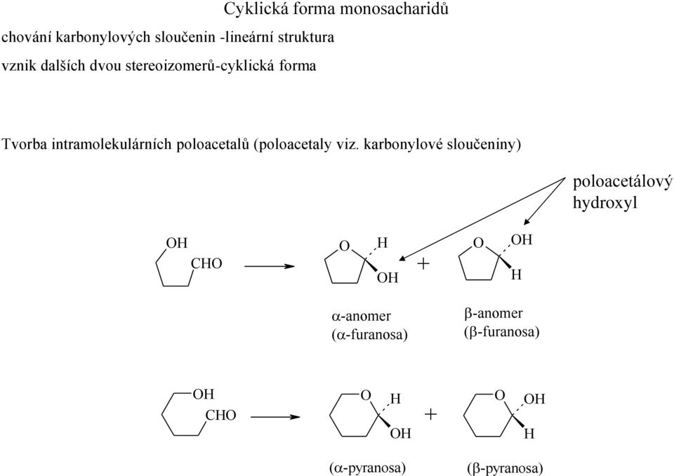 intramolekulárních poloacetalů (poloacetaly viz.