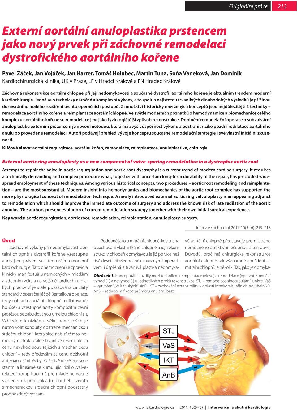 kořene je aktuálním trendem moderní kardiochirurgie.