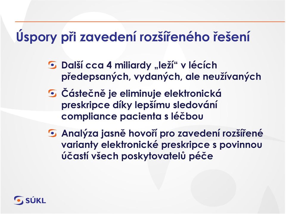 preskripce díky lepšímu sledování compliance pacienta s léčbou Analýza jasně