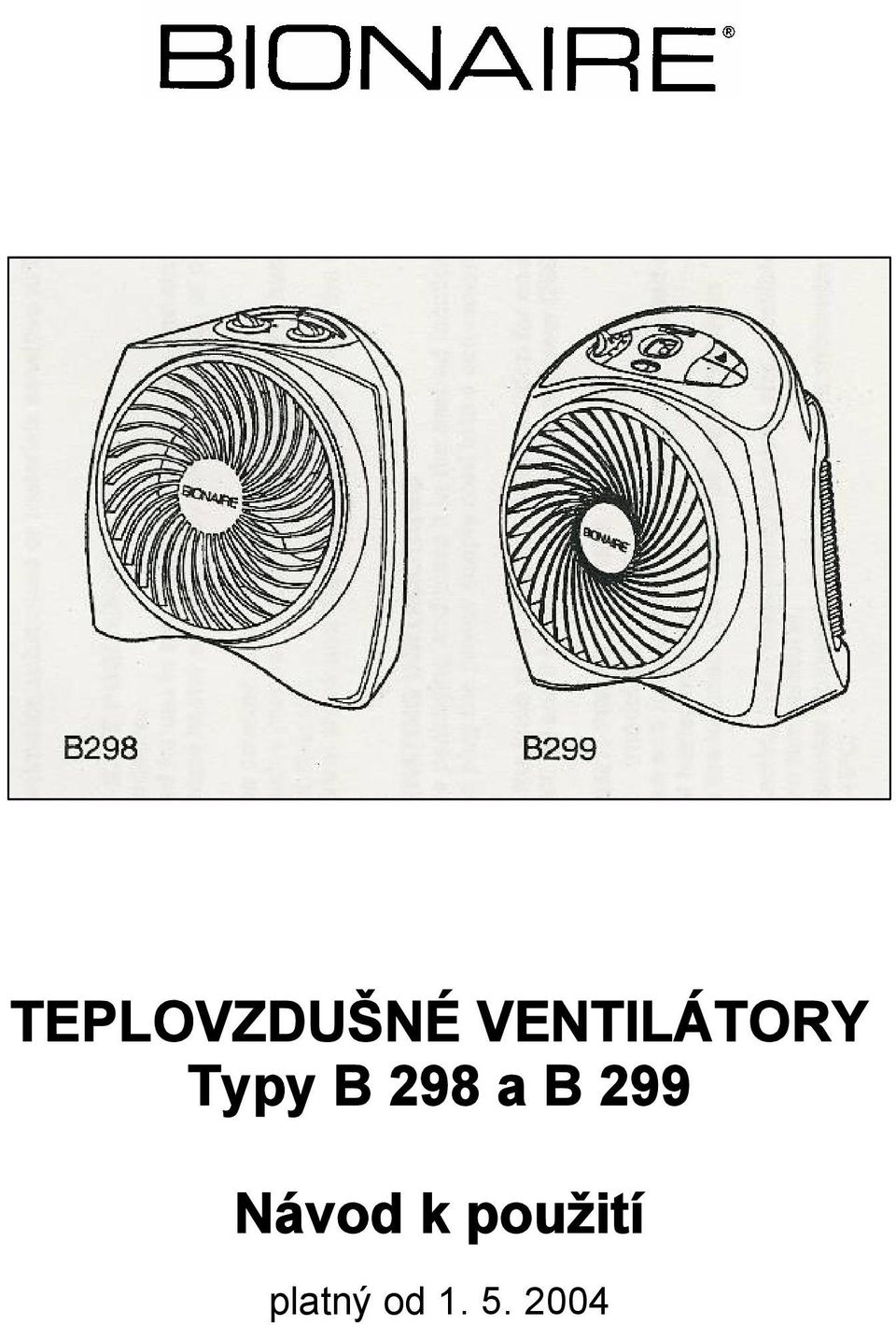 298 a B 299 Návod k