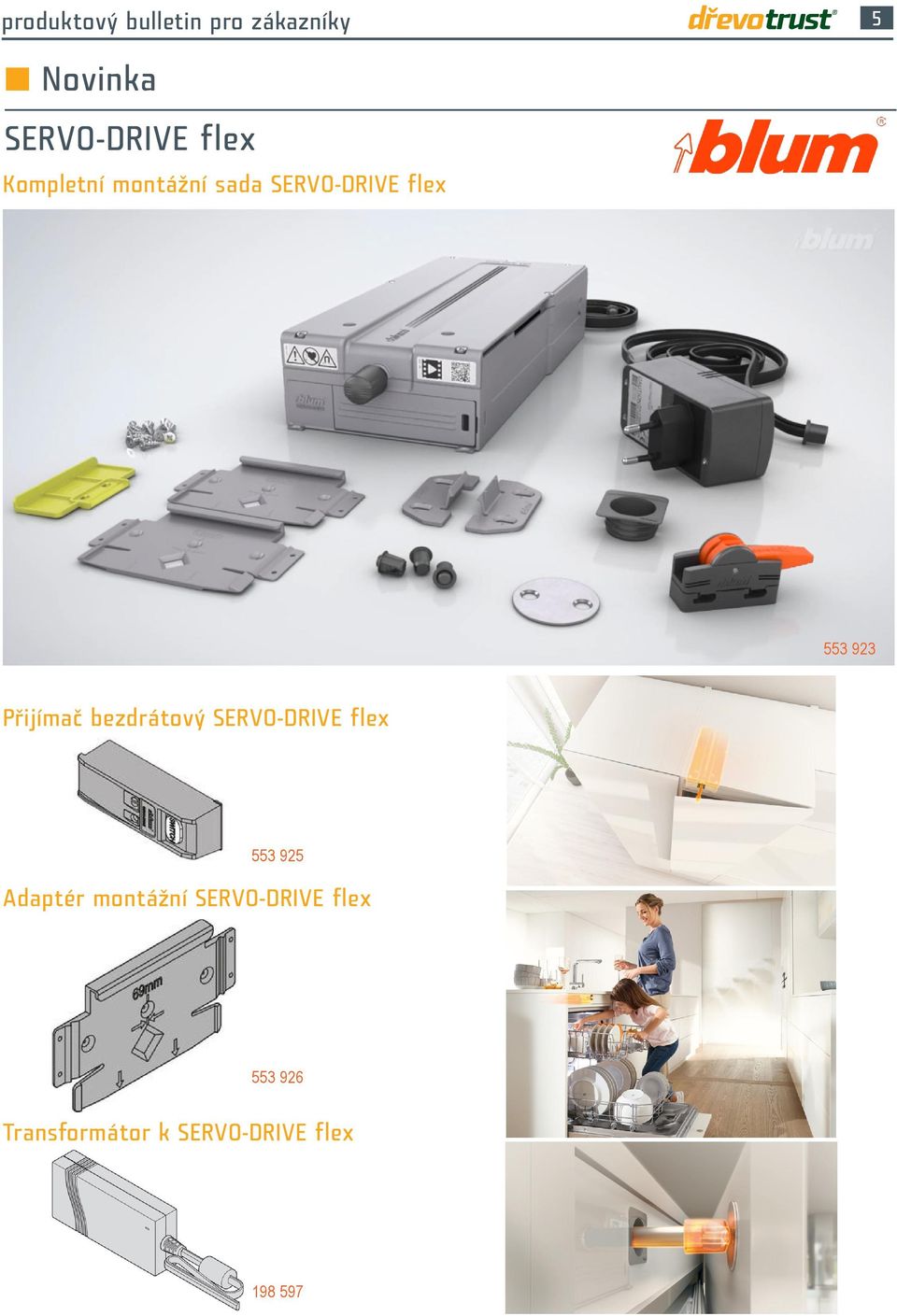 Přijímač bezdrátový SERVO-DRIVE flex 553 925 Adaptér