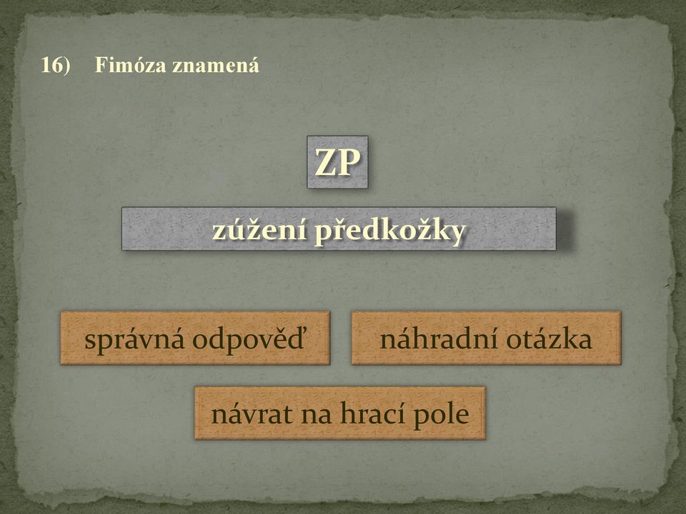 předkožky správná