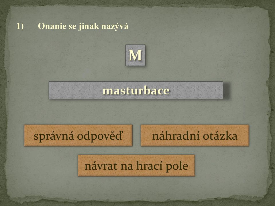 masturbace