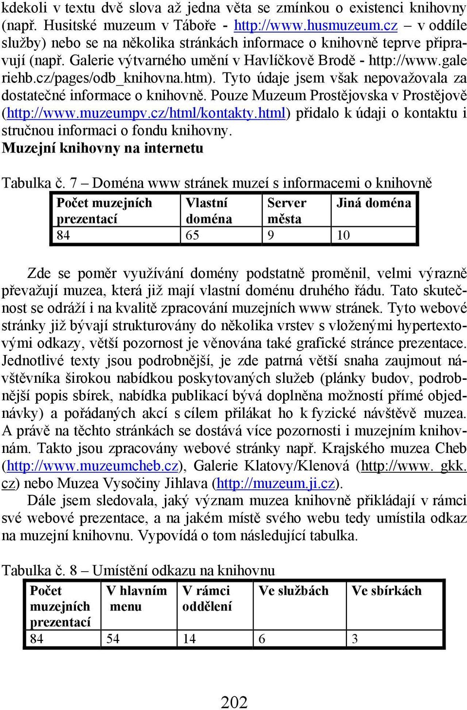 Tyto údaje jsem však nepovažovala za dostatečné informace o knihovně. Pouze Muzeum Prostějovska v Prostějově (http://www.muzeumpv.cz/html/kontakty.