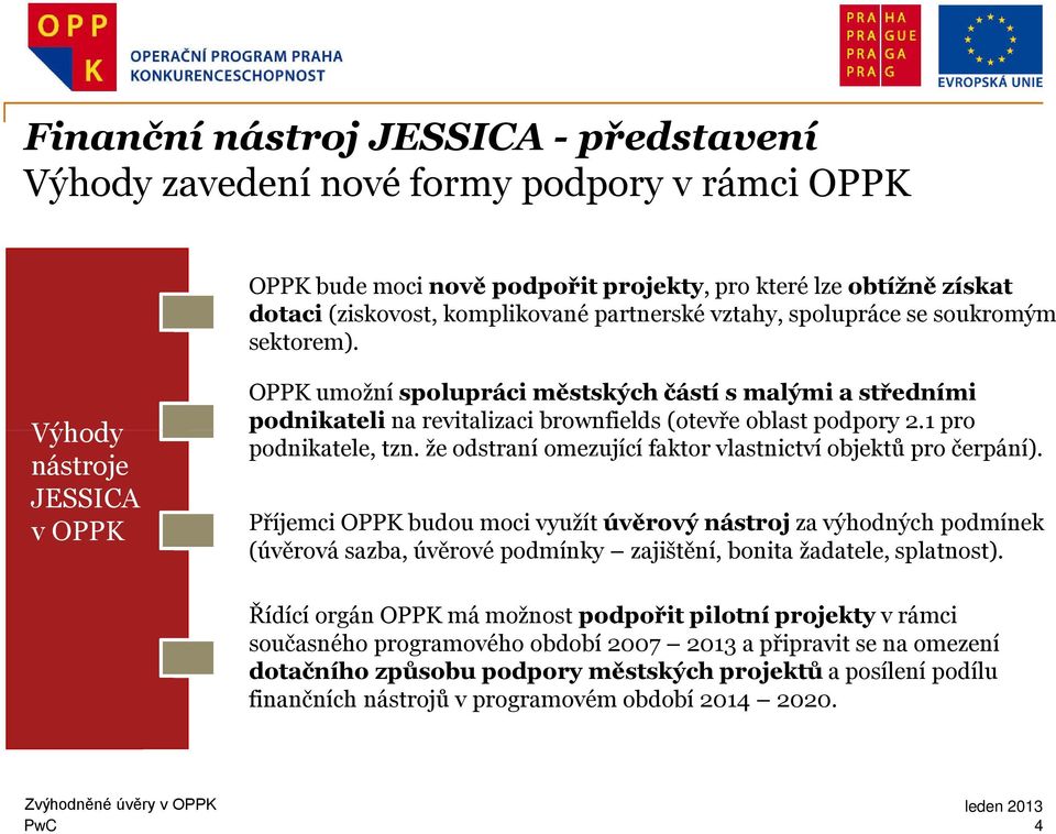 1 pro podnikatele, tzn. že odstraní omezující faktor vlastnictví objektů pro čerpání).