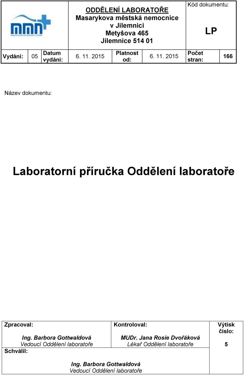 2015 Platnost od: 6. 11.