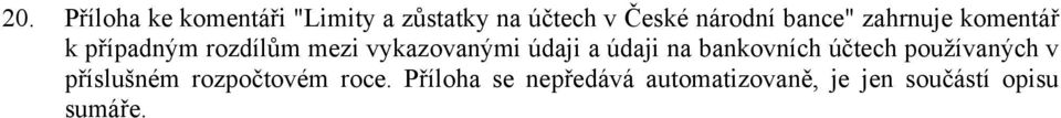 a údaji na bankovních účtech používaných v příslušném rozpočtovém