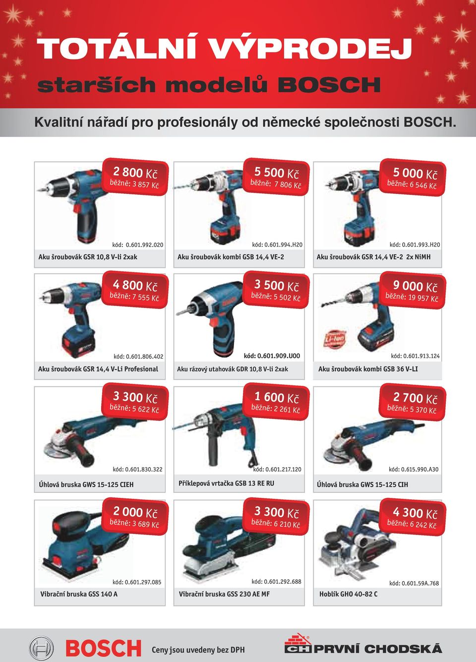 Kč 9 000 Kč běžně: 19 957 Kč kód: 0.601.909.