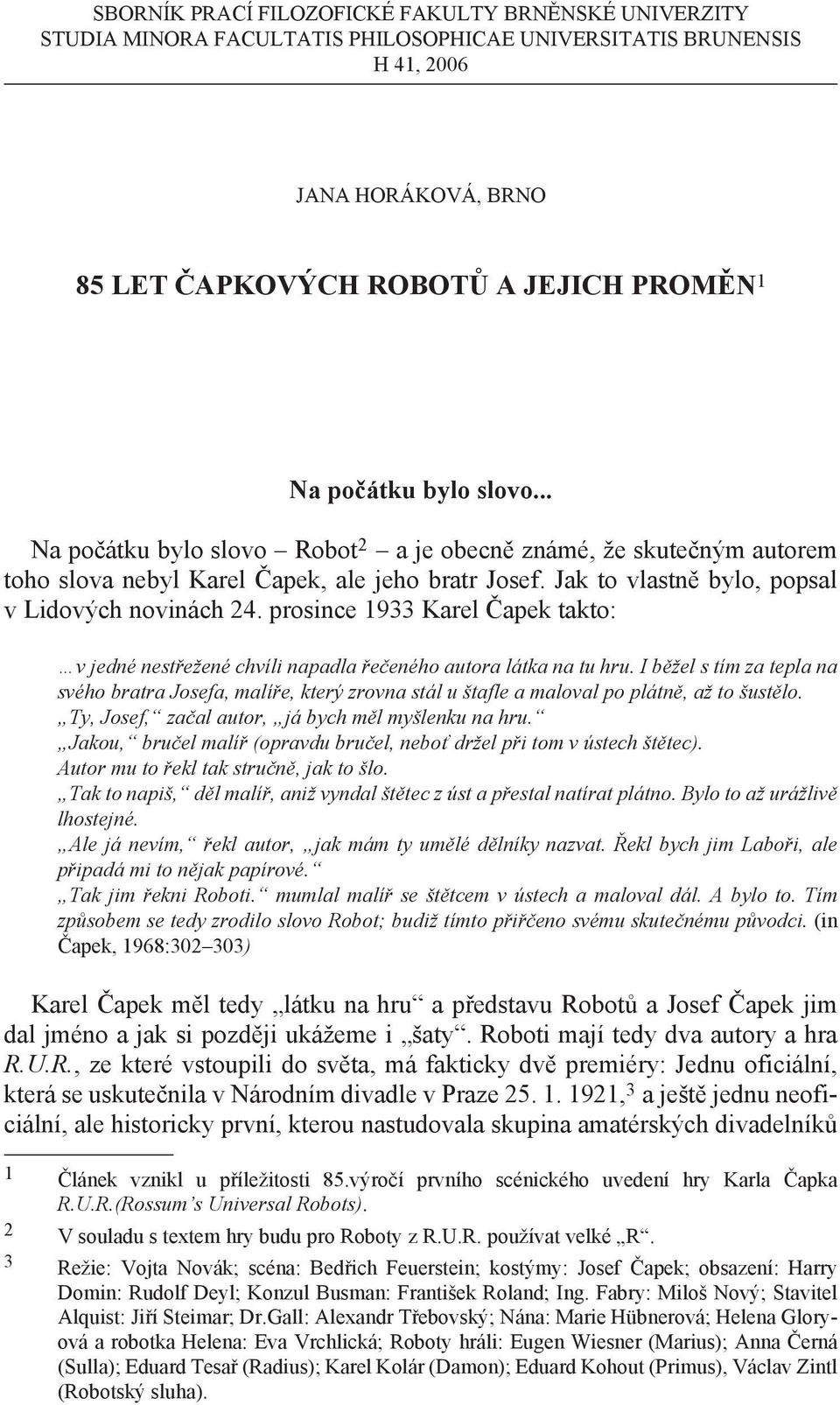 85 let Čapkových Robotů a jejich proměn 1 - PDF Free Download