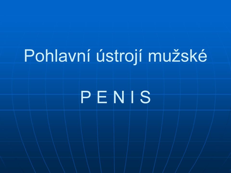 mužské P