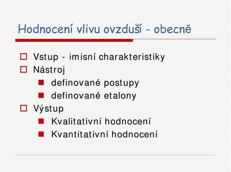 definované postupy definované etalony