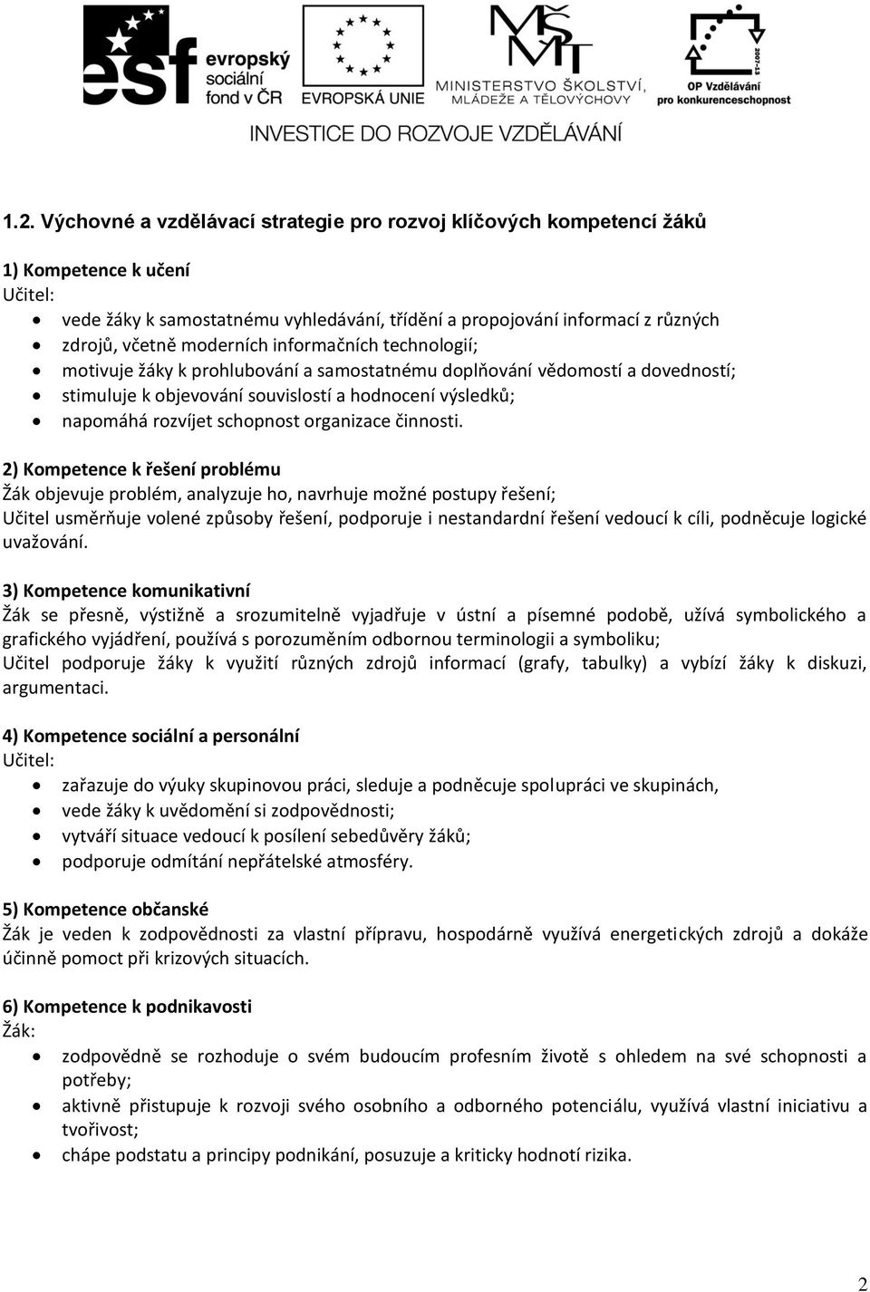 organizace činnosti.