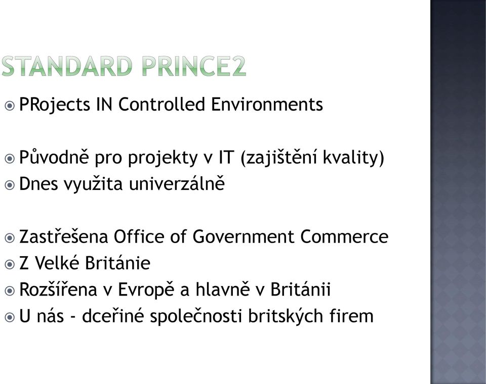 Office of Government Commerce Z Velké Británie Rozšířena v