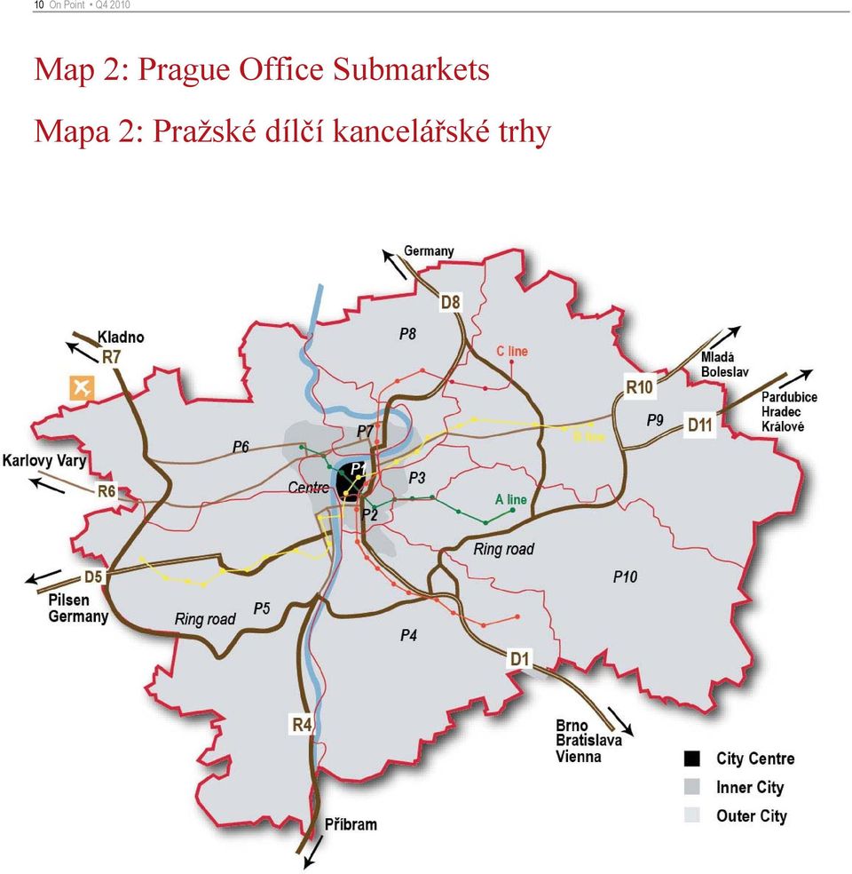 Submarkets Mapa 2: