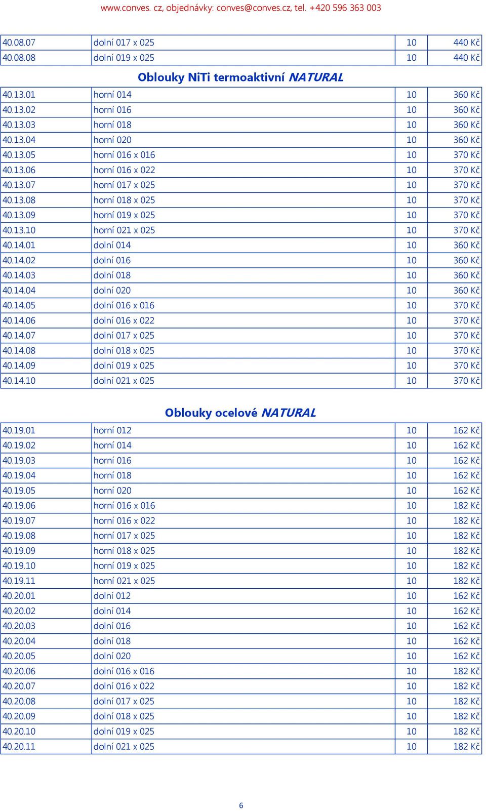 14.01 dolní 014 10 360 Kč 40.14.02 dolní 016 10 360 Kč 40.14.03 dolní 018 10 360 Kč 40.14.04 dolní 020 10 360 Kč 40.14.05 dolní 016 x 016 10 370 Kč 40.14.06 dolní 016 x 022 10 370 Kč 40.14.07 dolní 017 x 025 10 370 Kč 40.