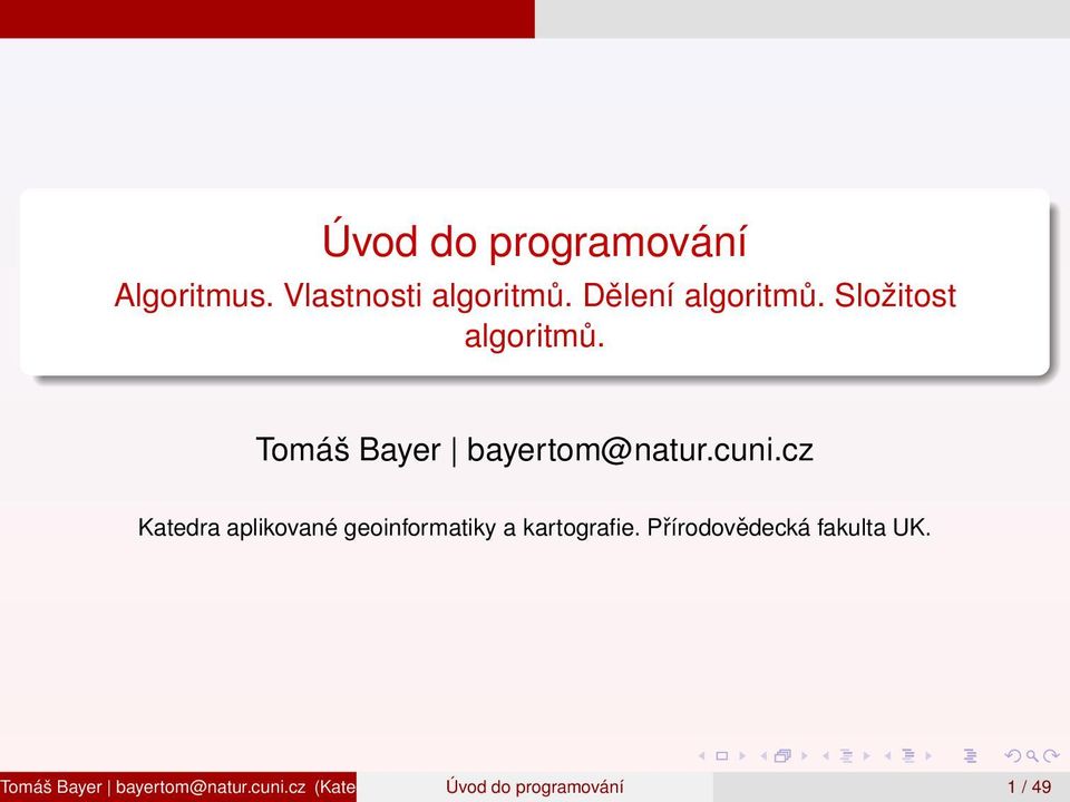 cz Katedra aplikované geoinformatiky a kartografie. Přírodovědecká fakulta UK.