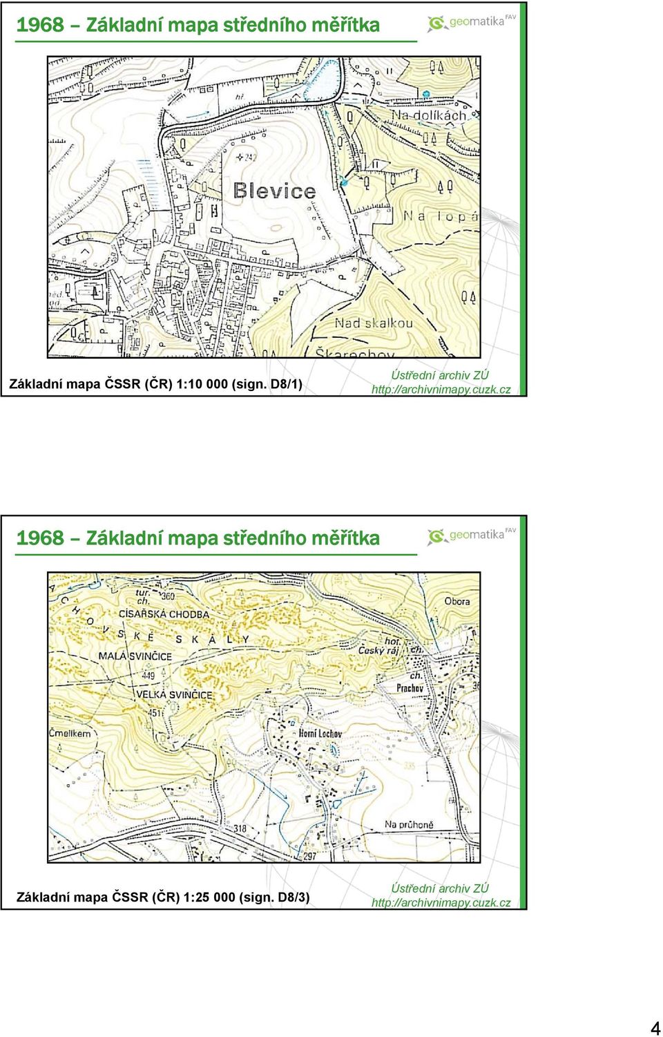 cz 1968 Základní mapa středního měřítka Základní mapa ČSSR (ČR)