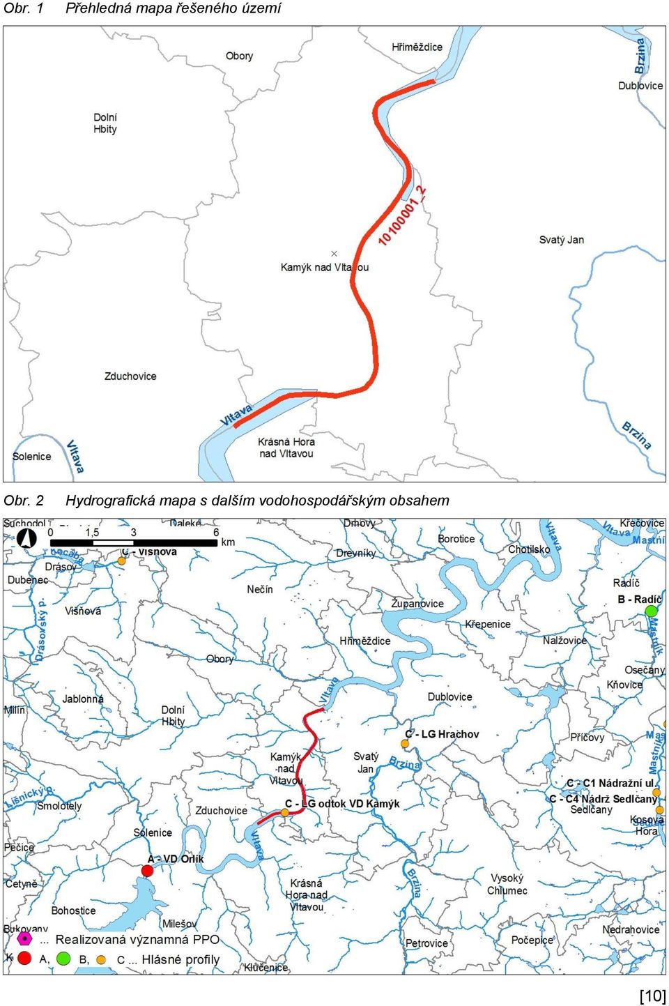 2 Hydrografická mapa s