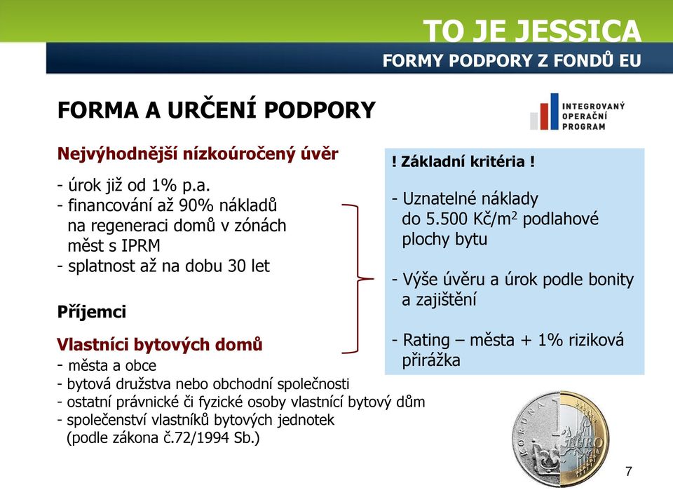 - Uznatelné náklady do 5.