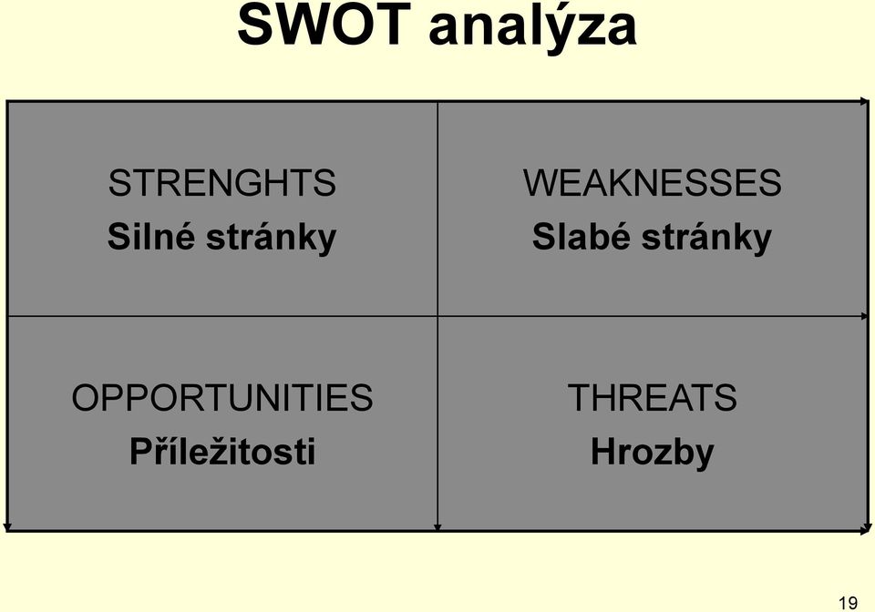 Slabé stránky